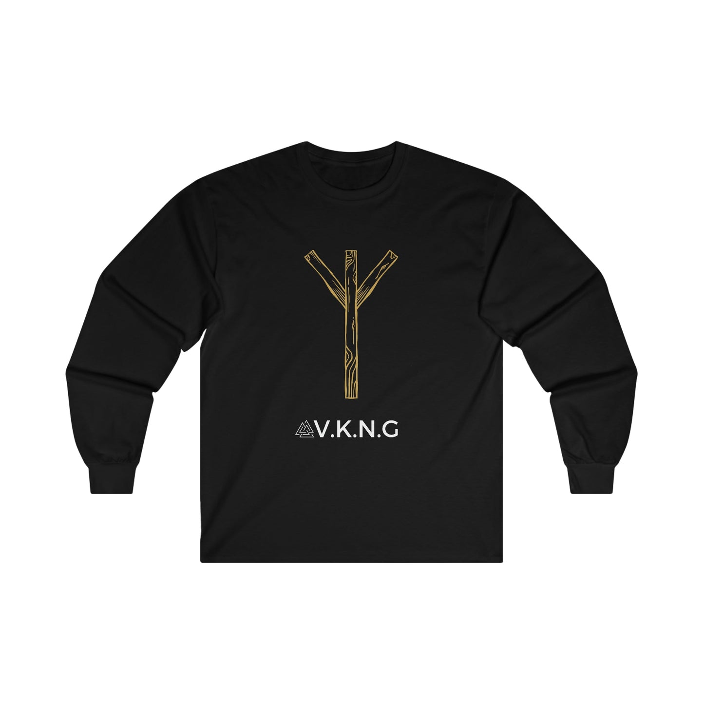 Printify Long-sleeve Algiz Rune  Rune V.K.N.G™  Long Sleeve