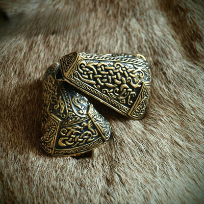 vkngjewelry brooch Animal Head Viking Brooch