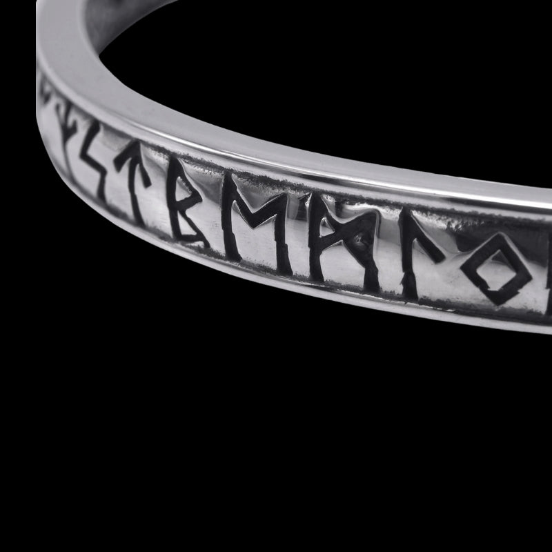 vkngjewelry Bracelet Handcrafted Armring Jormungandr with Elder Futhark Runes