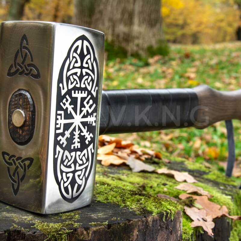 vkngjewelry marteau Big Viking hammer with Vegvisir