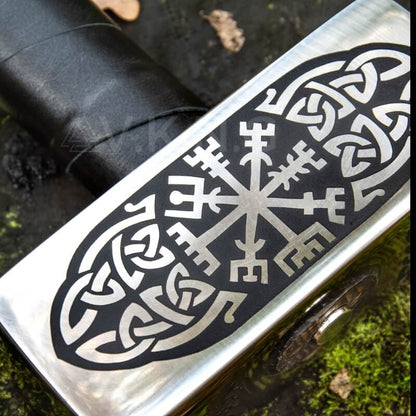 vkngjewelry marteau Big Viking hammer with Vegvisir