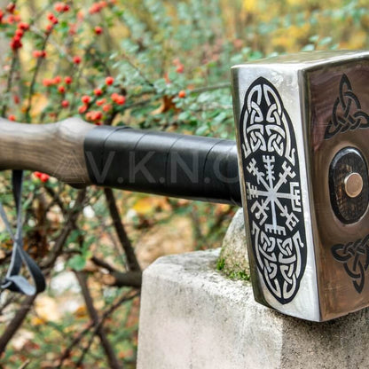 vkngjewelry marteau Big Viking hammer with Vegvisir