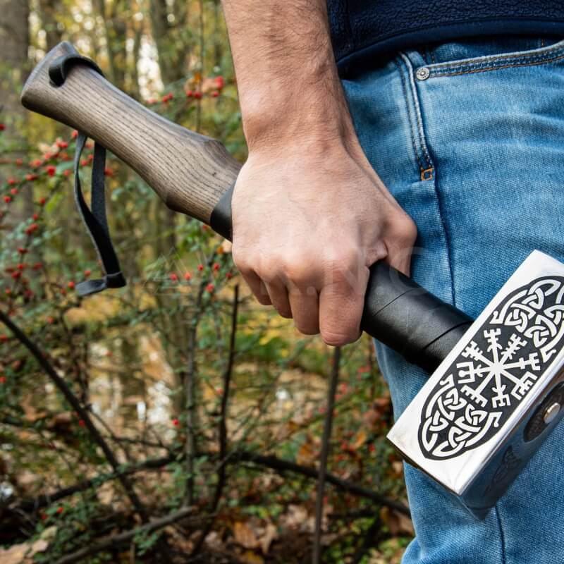 vkngjewelry marteau Big Viking hammer with Vegvisir