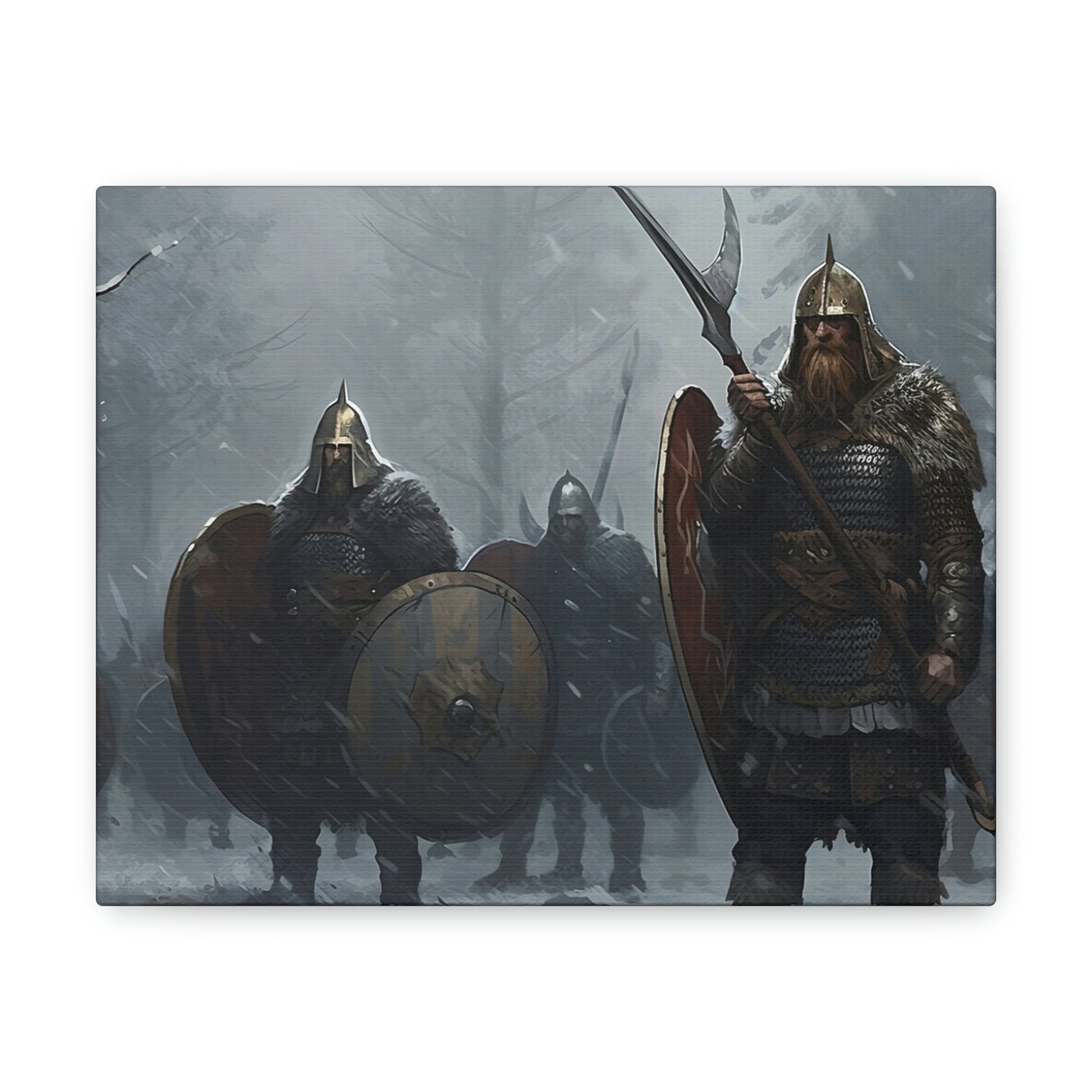 Printify Canvas Canva 16:9 Group of Vikings in snow v1
