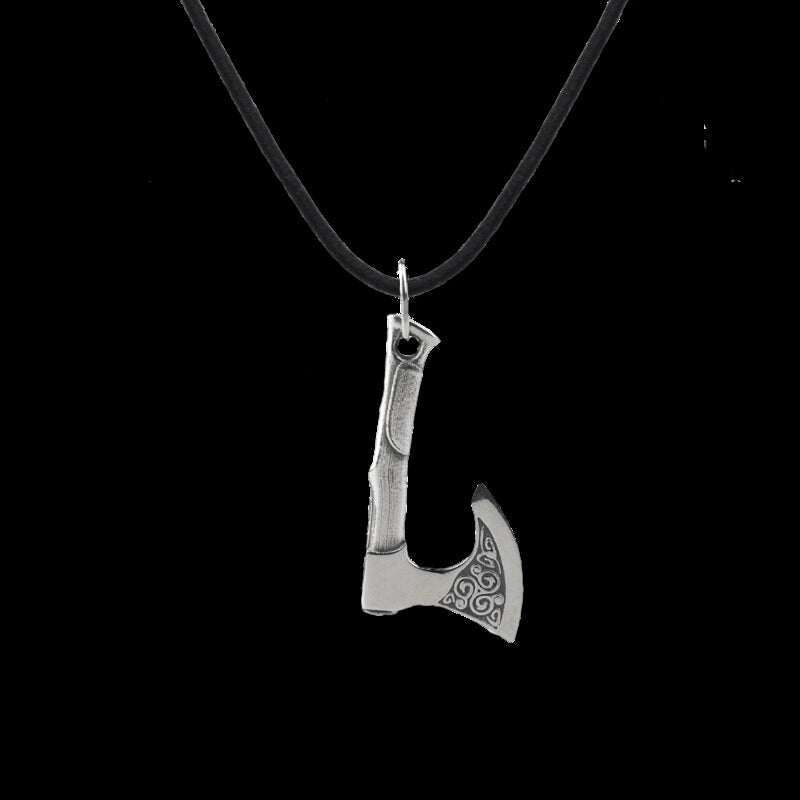 vkngjewelry Pendant Handcrafted Celtic Axe Silver Pendant