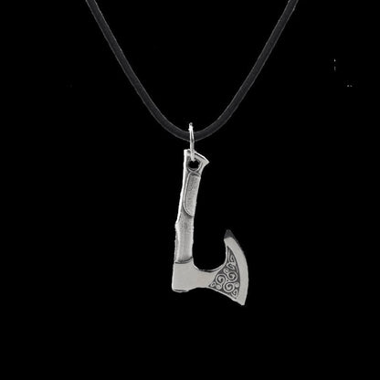 vkngjewelry Pendant Handcrafted Celtic Axe Silver Pendant