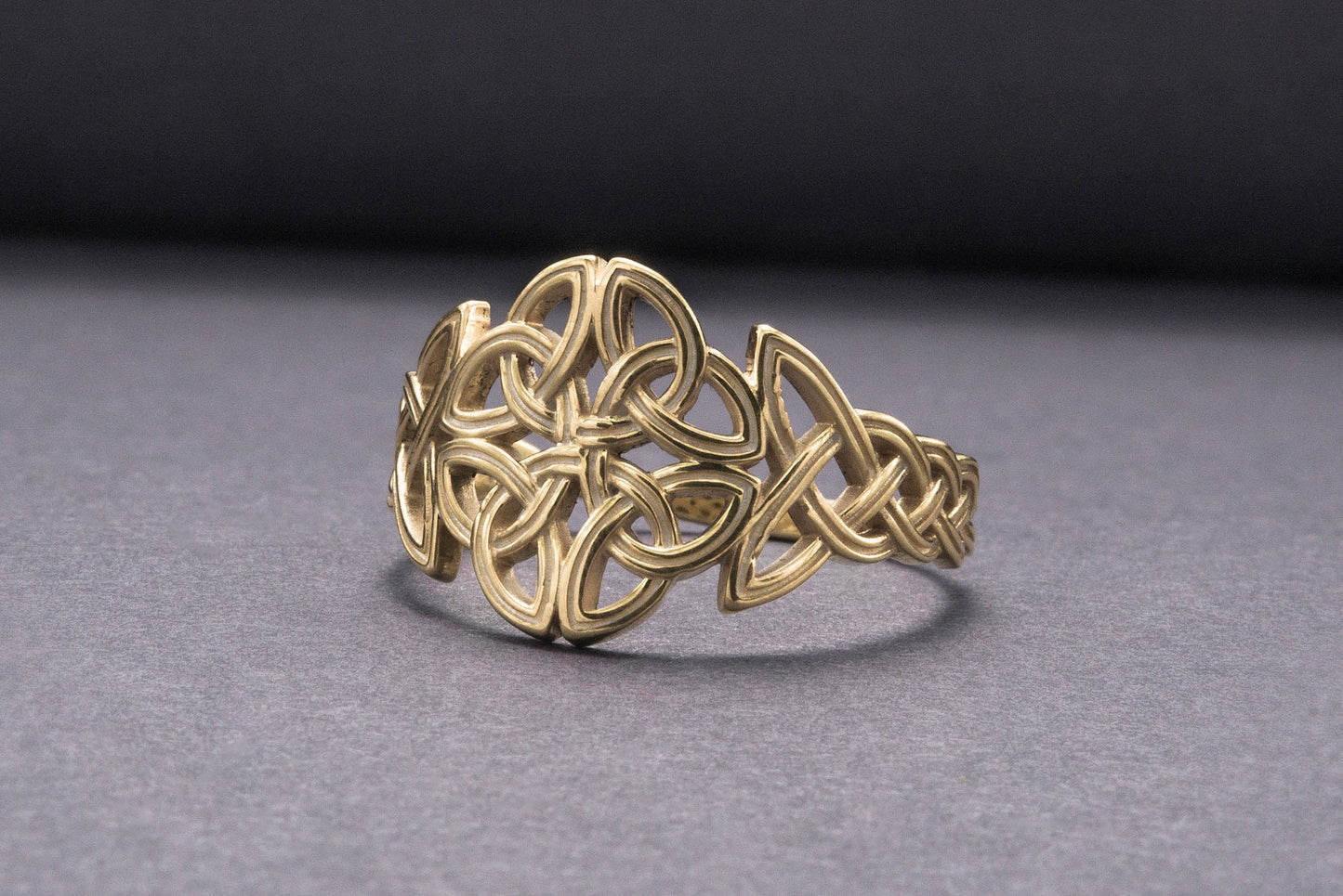 vkngjewelry Ring Handcrafted  Celtic Ornament Gold Ring