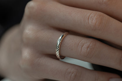 vkngjewelry Rings Celtic Trinity Knot Silver Band, Norse Wedding Ring
