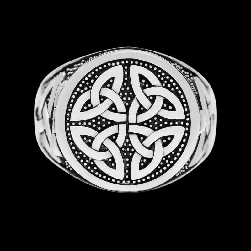 vkngjewelry Bagues Celtic Triquetra Poison Ring 925 Sterling Silver