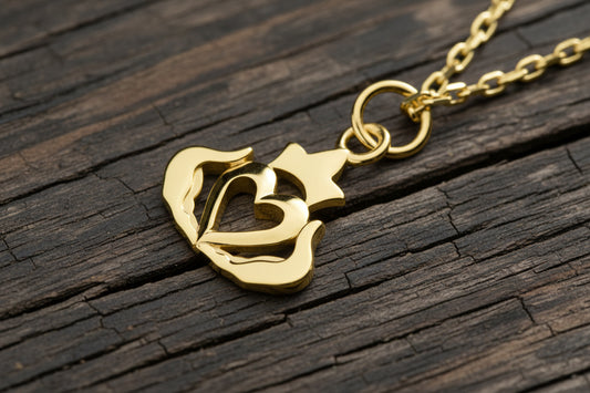 vkngjewelry Pendant Claddagh Celtic Pendant - Symbol of Love, Loyalty & Friendship V2