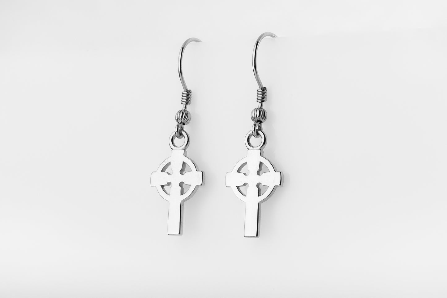 vkngjewelry Earrings Classic Cross Earrings, Sterling Silver Jewelry