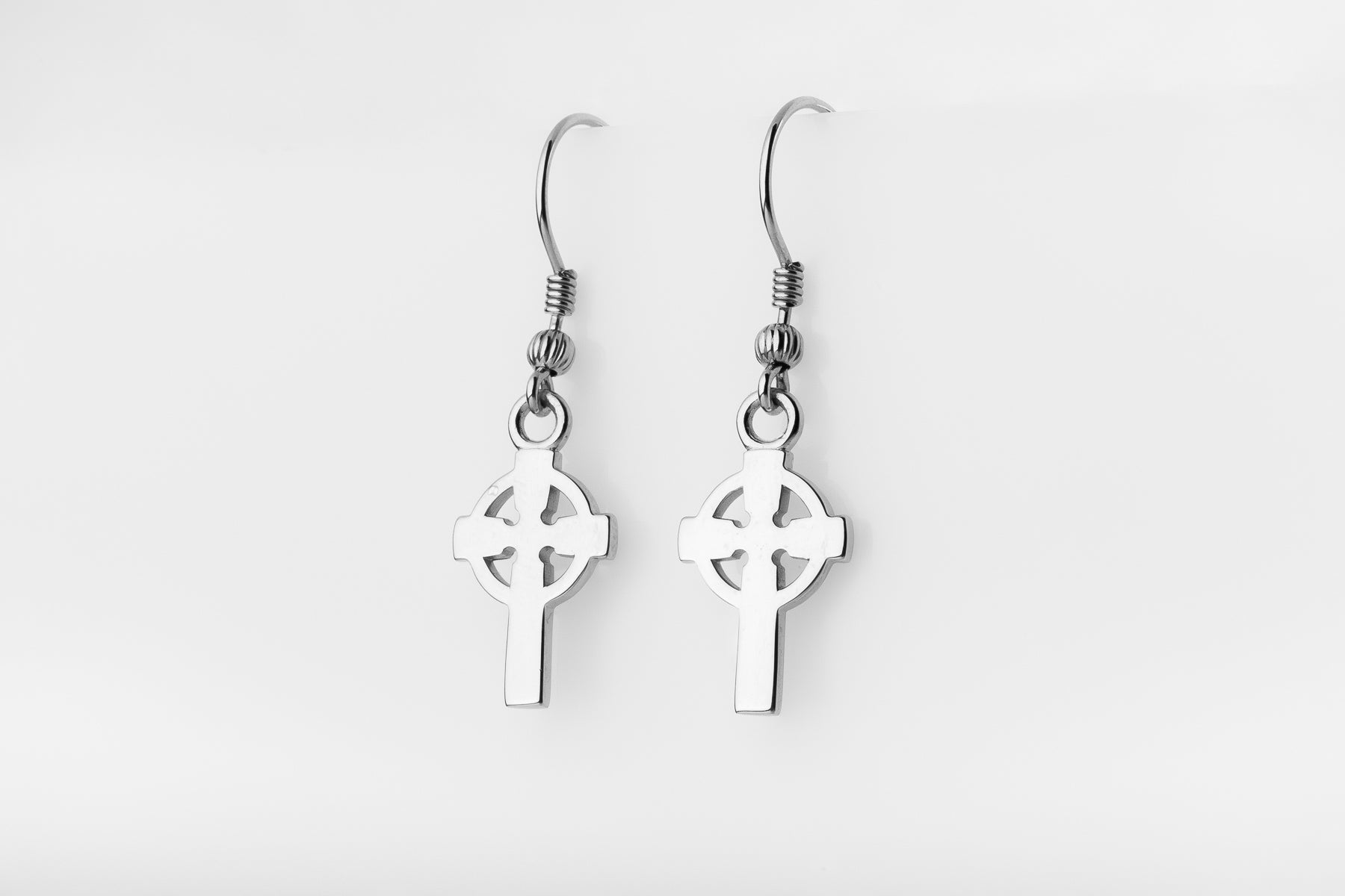 vkngjewelry Earrings Classic Cross Earrings, Sterling Silver Jewelry