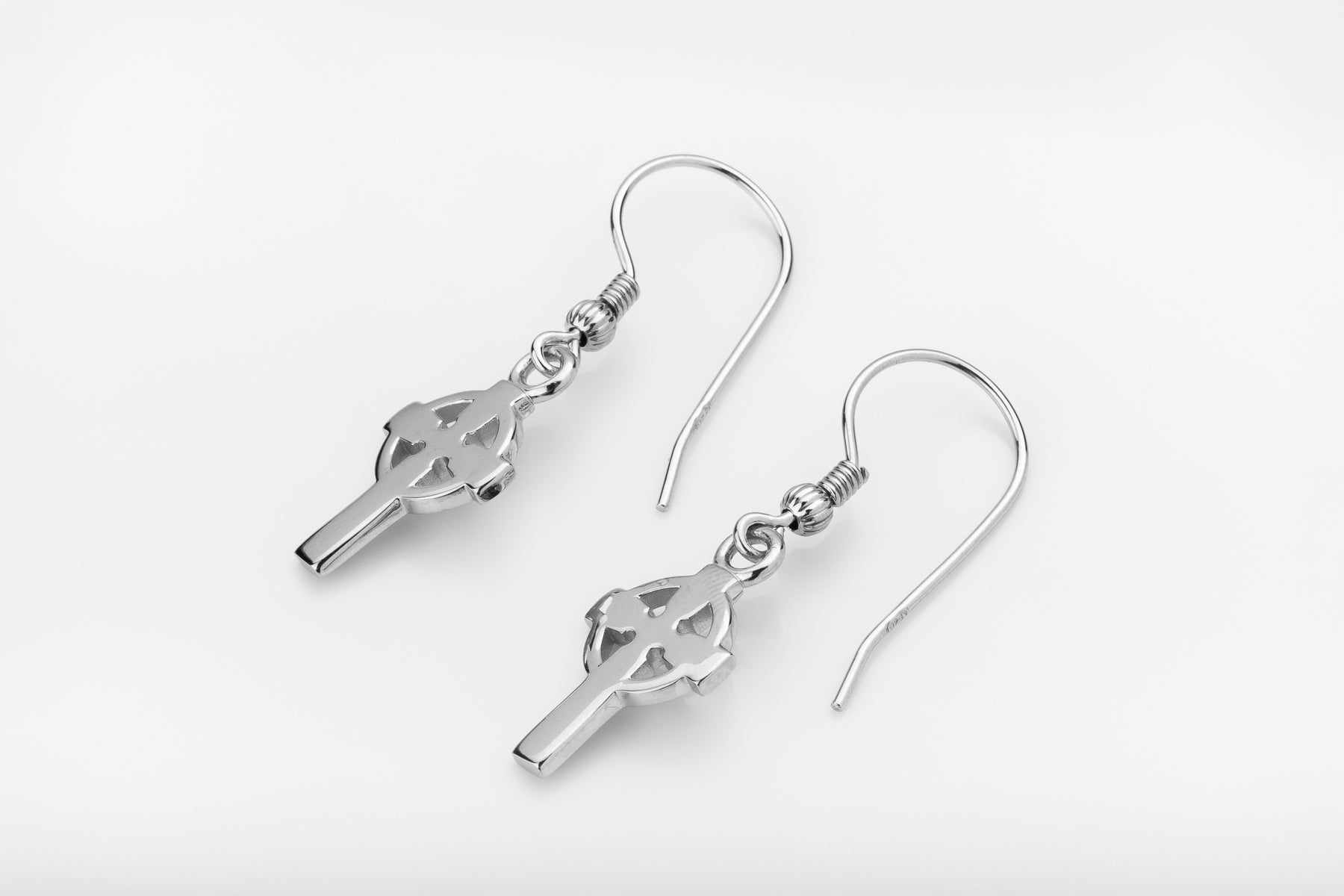 vkngjewelry Earrings Classic Cross Earrings, Sterling Silver Jewelry