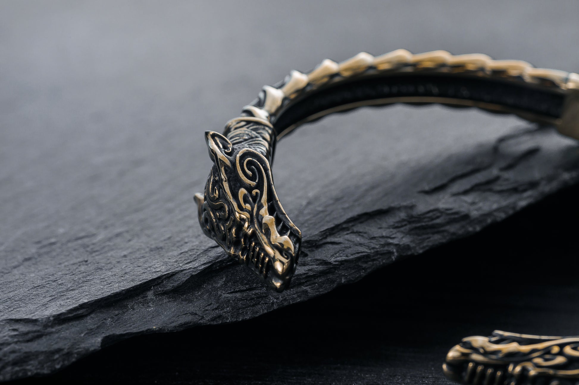 vkngjewelry Bracelet Handcrafted Fine Ornament Armring Fenrir Silver Sterling