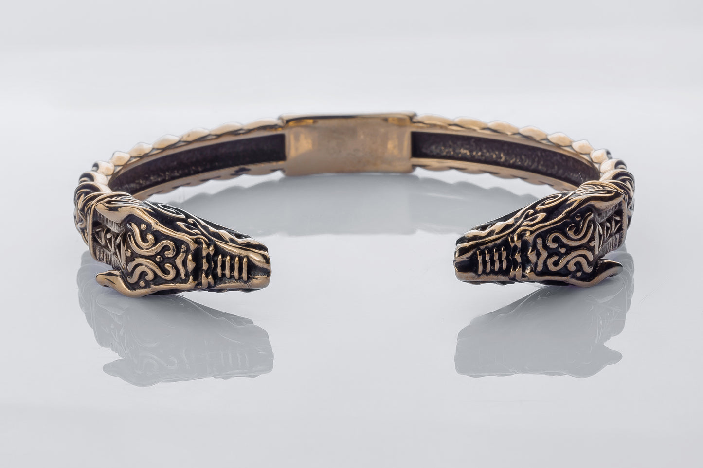 vkngjewelry Bracelet Handcrafted Fine Ornament Armring Fenrir Silver Sterling
