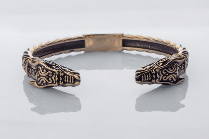 vkngjewelry Bracelet Handcrafted Fine Ornament Armring Fenrir Silver Sterling