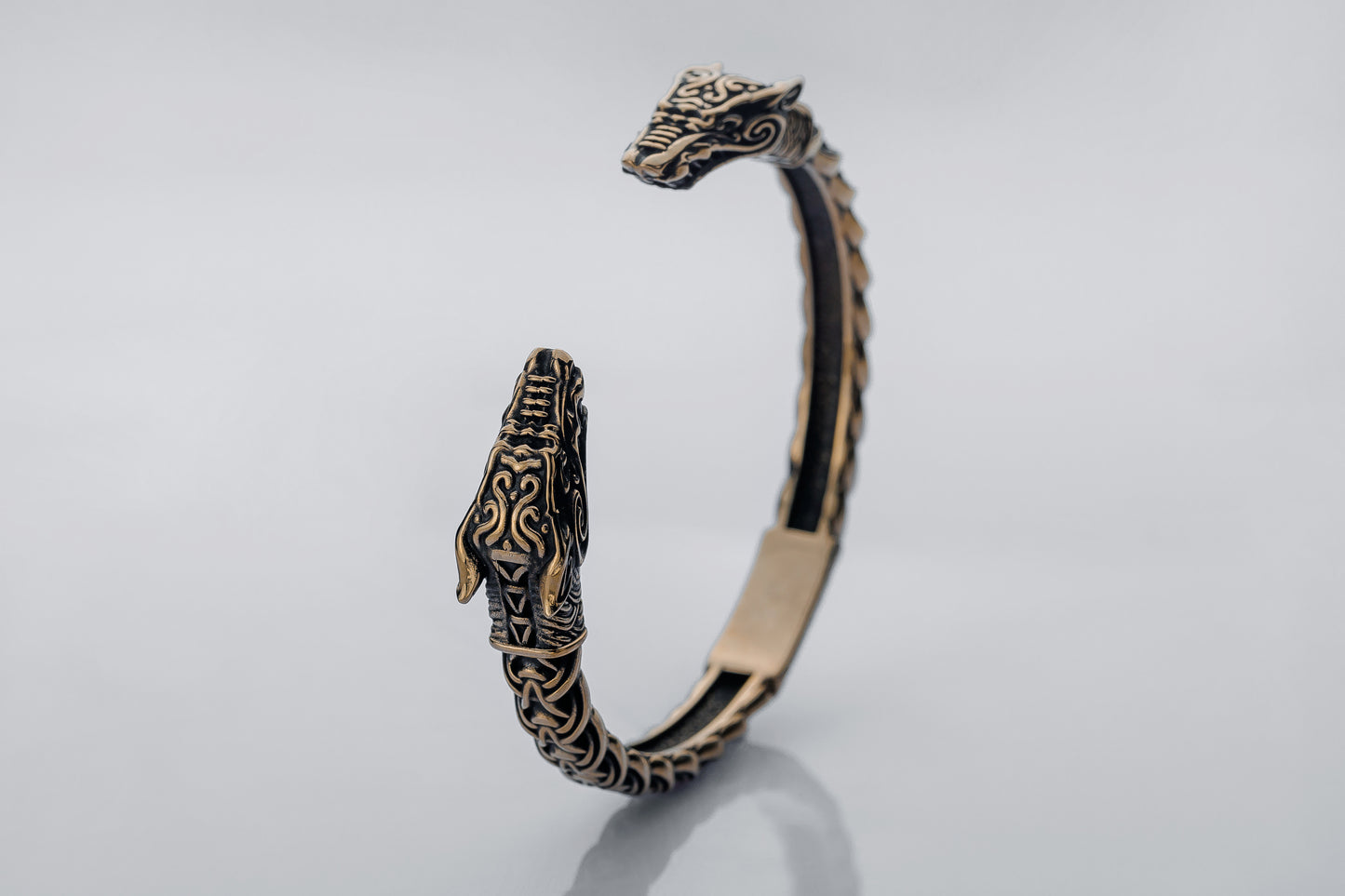 vkngjewelry Bracelet Handcrafted Fine Ornament Armring Fenrir Silver Sterling