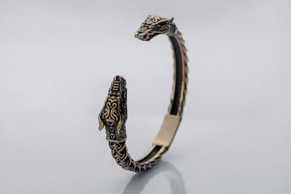 vkngjewelry Bracelet Handcrafted Fine Ornament Armring Fenrir Silver Sterling