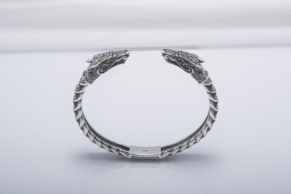 vkngjewelry Bracelet Handcrafted Fine Ornament Armring Fenrir Silver Sterling