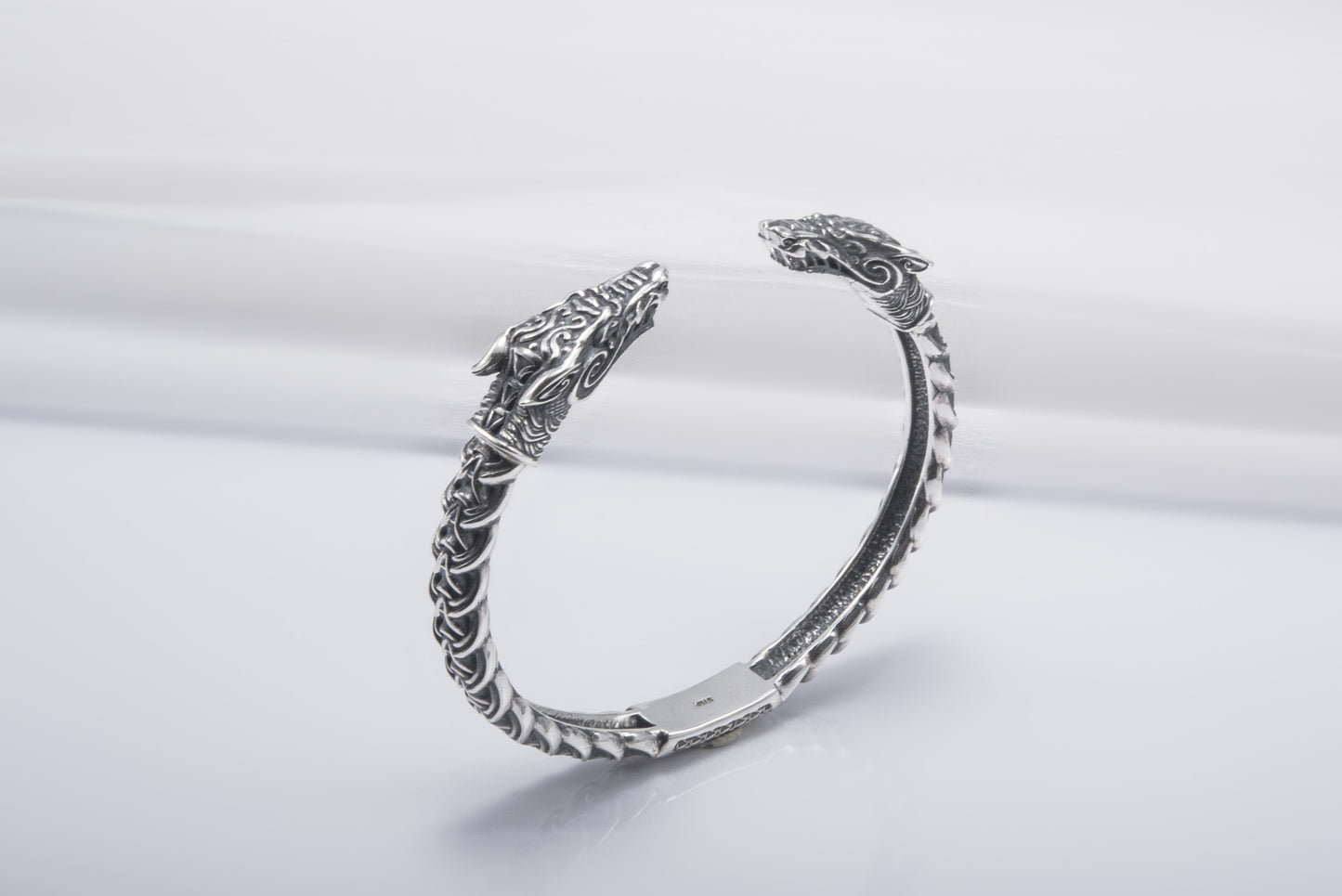 vkngjewelry Bracelet Handcrafted Fine Ornament Armring Fenrir Silver Sterling