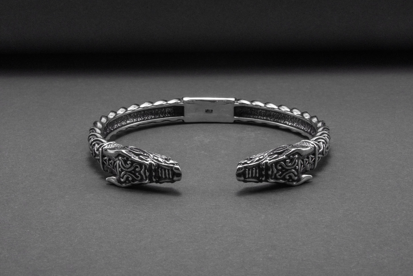 vkngjewelry Bracelet Handcrafted Fine Ornament Armring Fenrir Silver Sterling