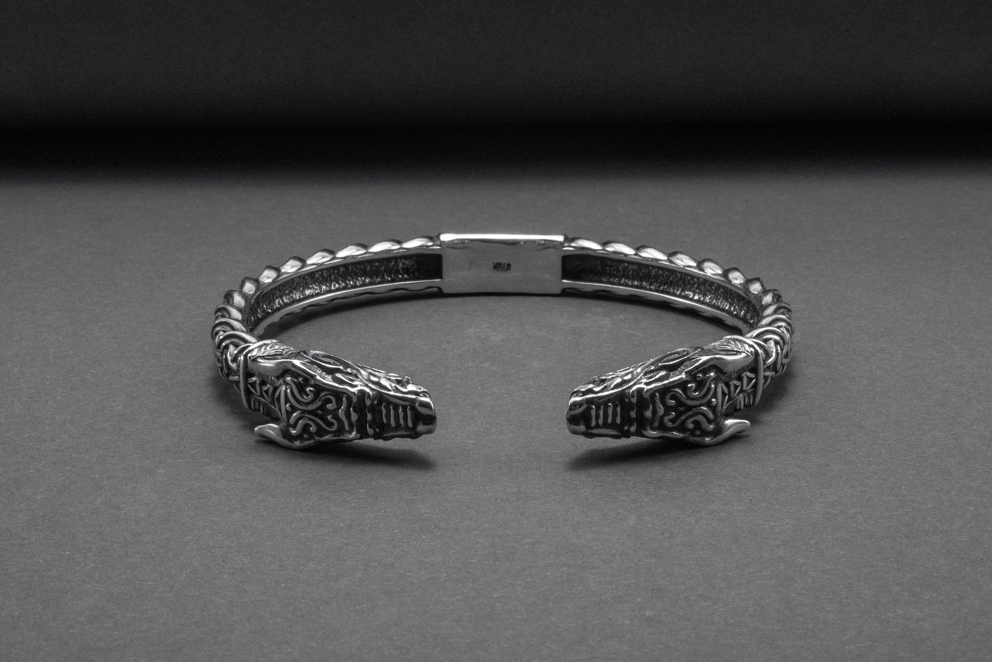 vkngjewelry Bracelet Handcrafted Fine Ornament Armring Fenrir Silver Sterling