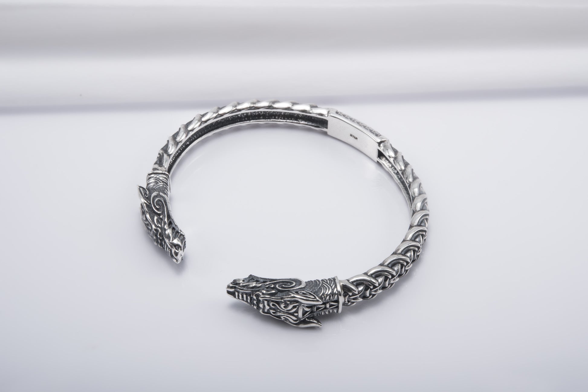 vkngjewelry Bracelet Handcrafted Fine Ornament Armring Fenrir Silver Sterling