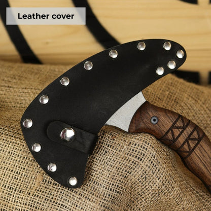 vkngjewelry hache Forged Tomahawk "Skaldrun" With Tribal Engraving