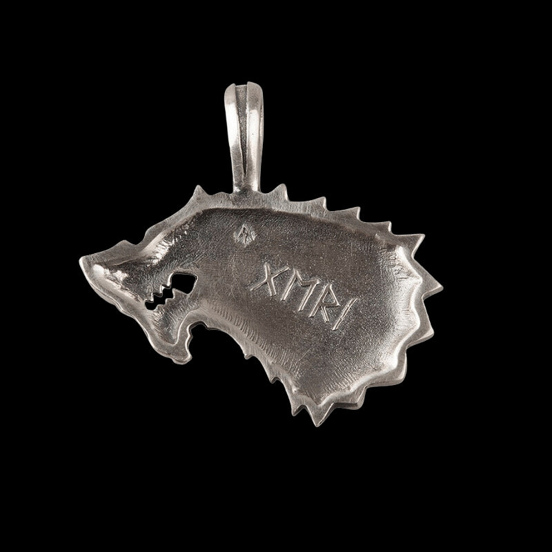 vkngjewelry Pendant Handcrafted Geri Wolf Of Odin Necklace