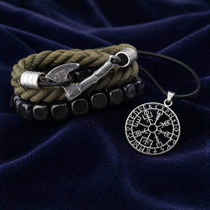 vkngjewelry Gift Box Gift Box Mjölnir Triquetra Amulet and Olrik Bracelet GB21