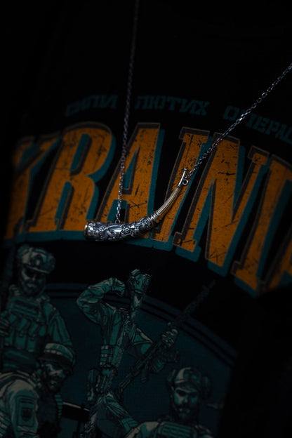 vkngjewelry Pendant Handcrafted Gjallarhorn Necklace Silver Norse Mythic Horn