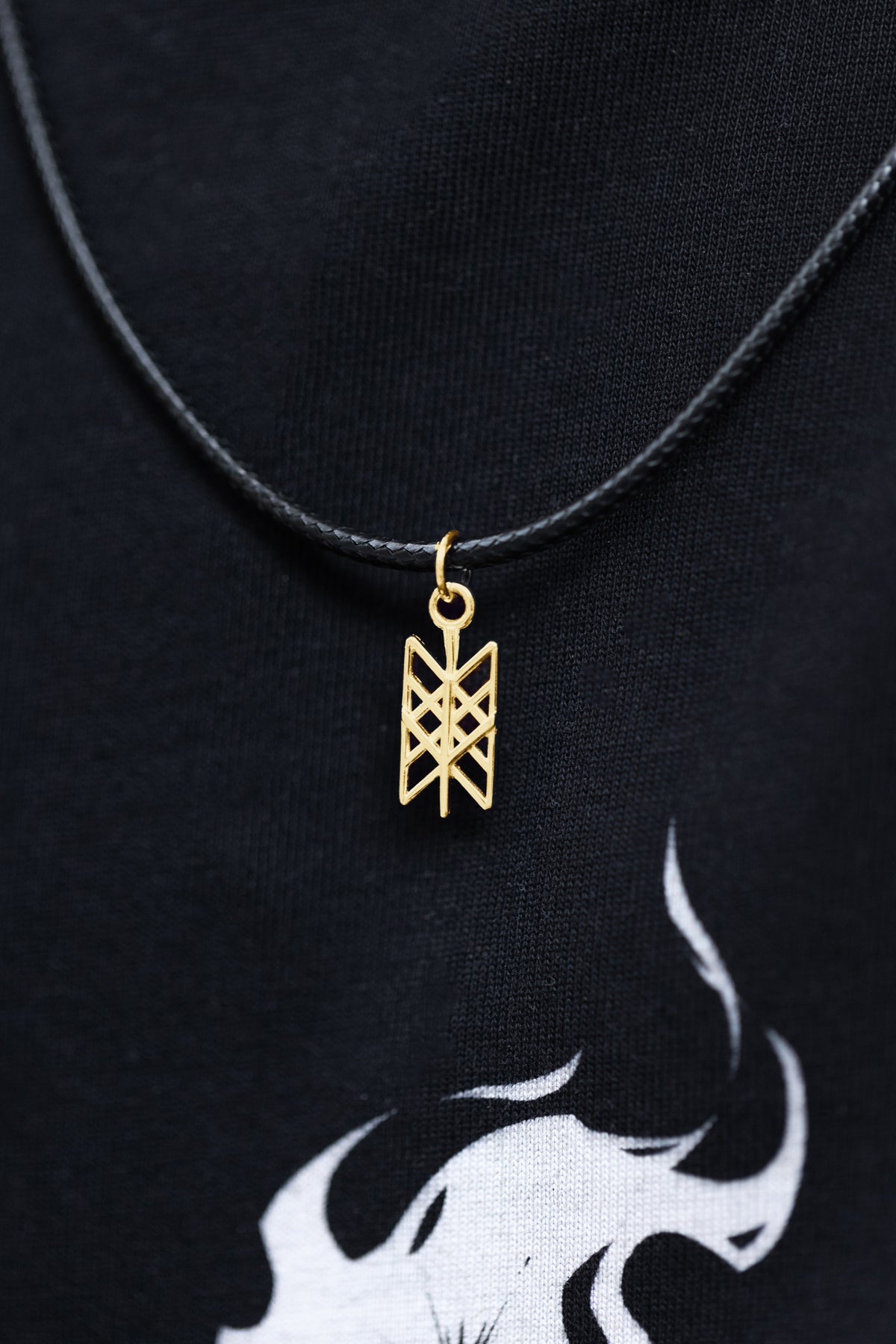 vkngjewelry Pendant Gold Celtic Pendant With Algiz Rune