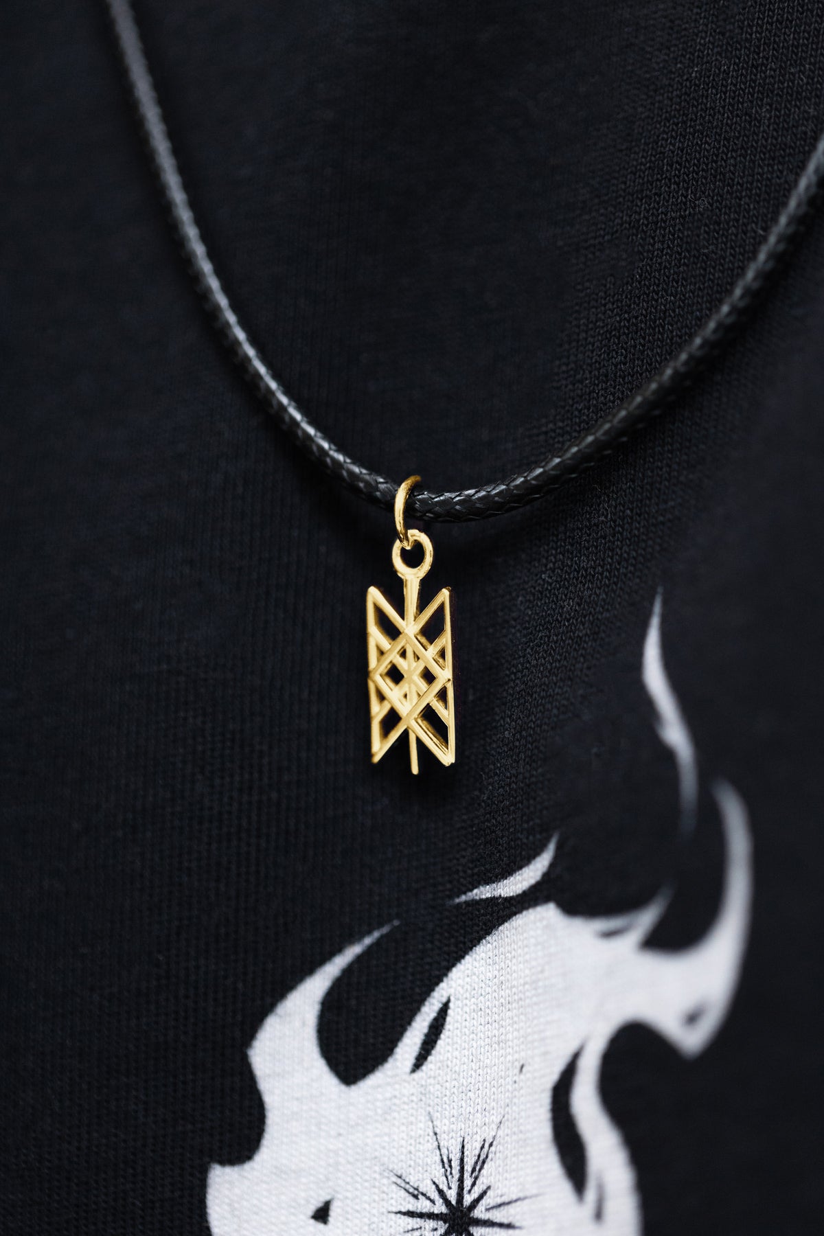 vkngjewelry Pendant Gold Celtic Pendant With Othala Rune