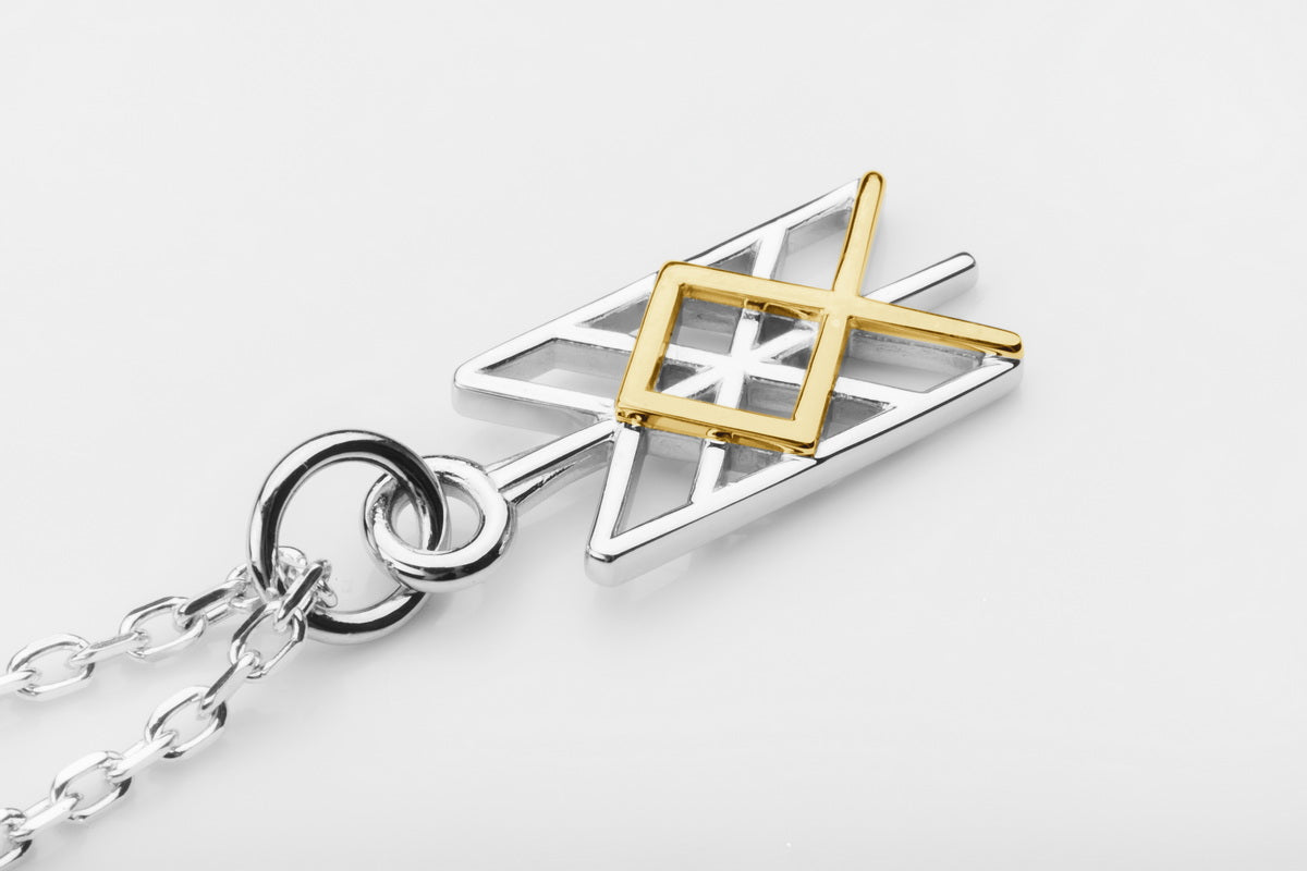 vkngjewelry Pendant Gold Celtic Pendant With Othala Rune
