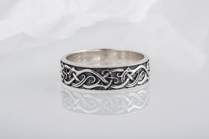 vkngjewelry Ring Handcrafted JÖRMUNGANDR Ornament Ring Gold
