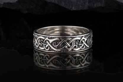 vkngjewelry Ring Handcrafted JÖRMUNGANDR Ornament Ring Gold