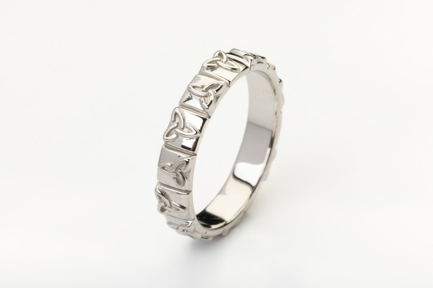 vkngjewelry Ring Gold Triquetra Wedding Ring, Handmade Viking Jewelry