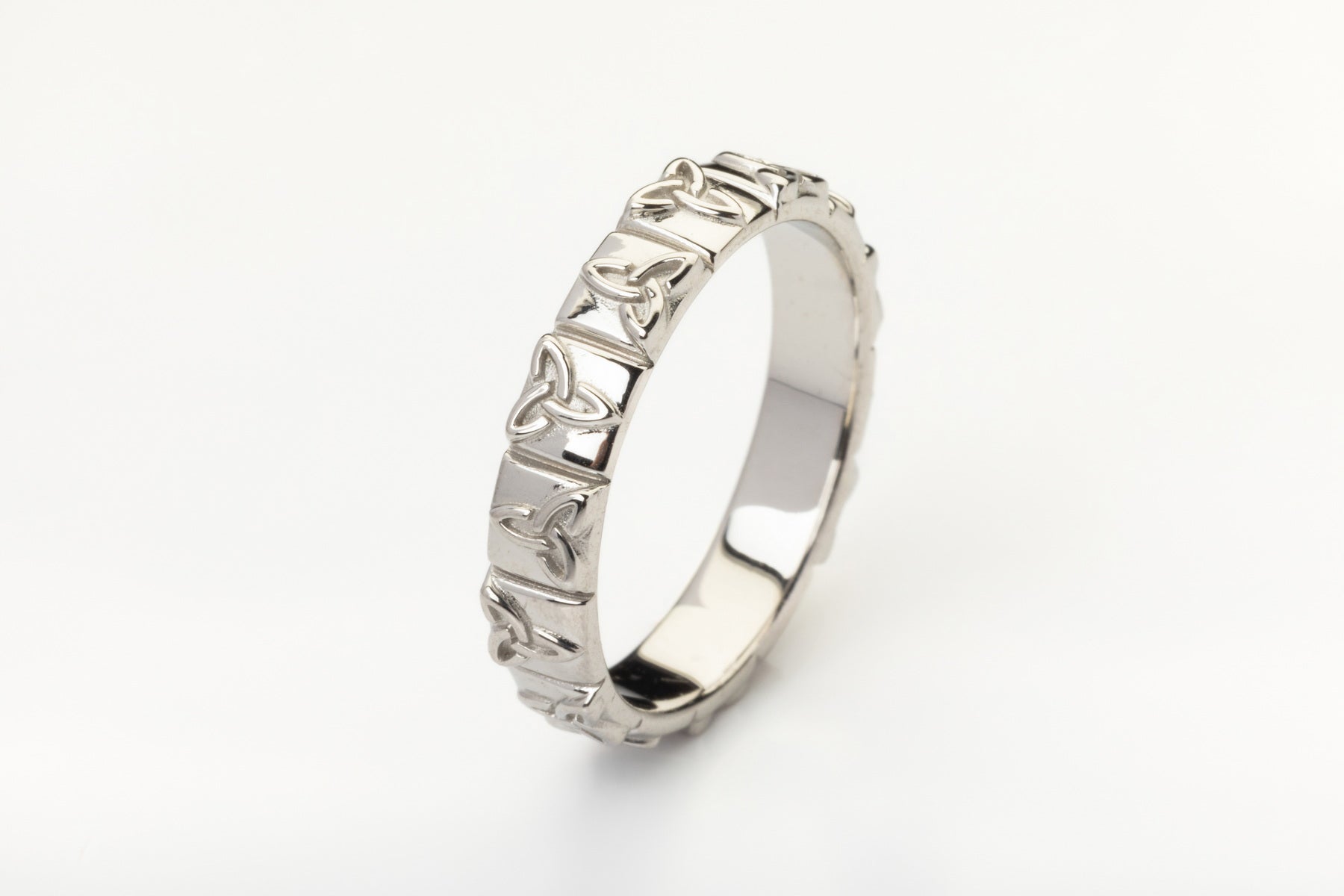 vkngjewelry Ring Gold Triquetra Wedding Ring, Handmade Viking Jewelry