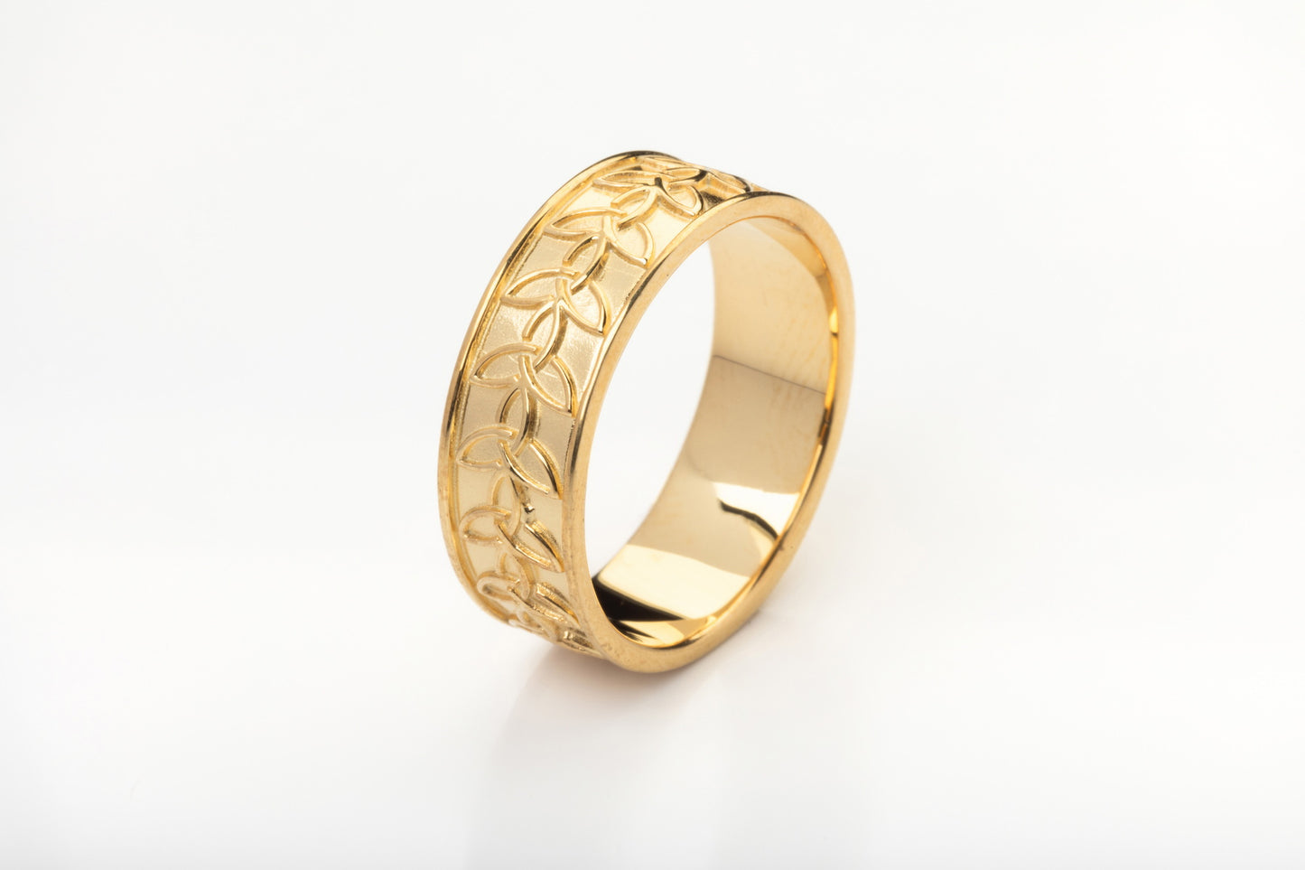 vkngjewelry Ring Golden Braided Knot Ring, Artisan Celtic Jewelry Design