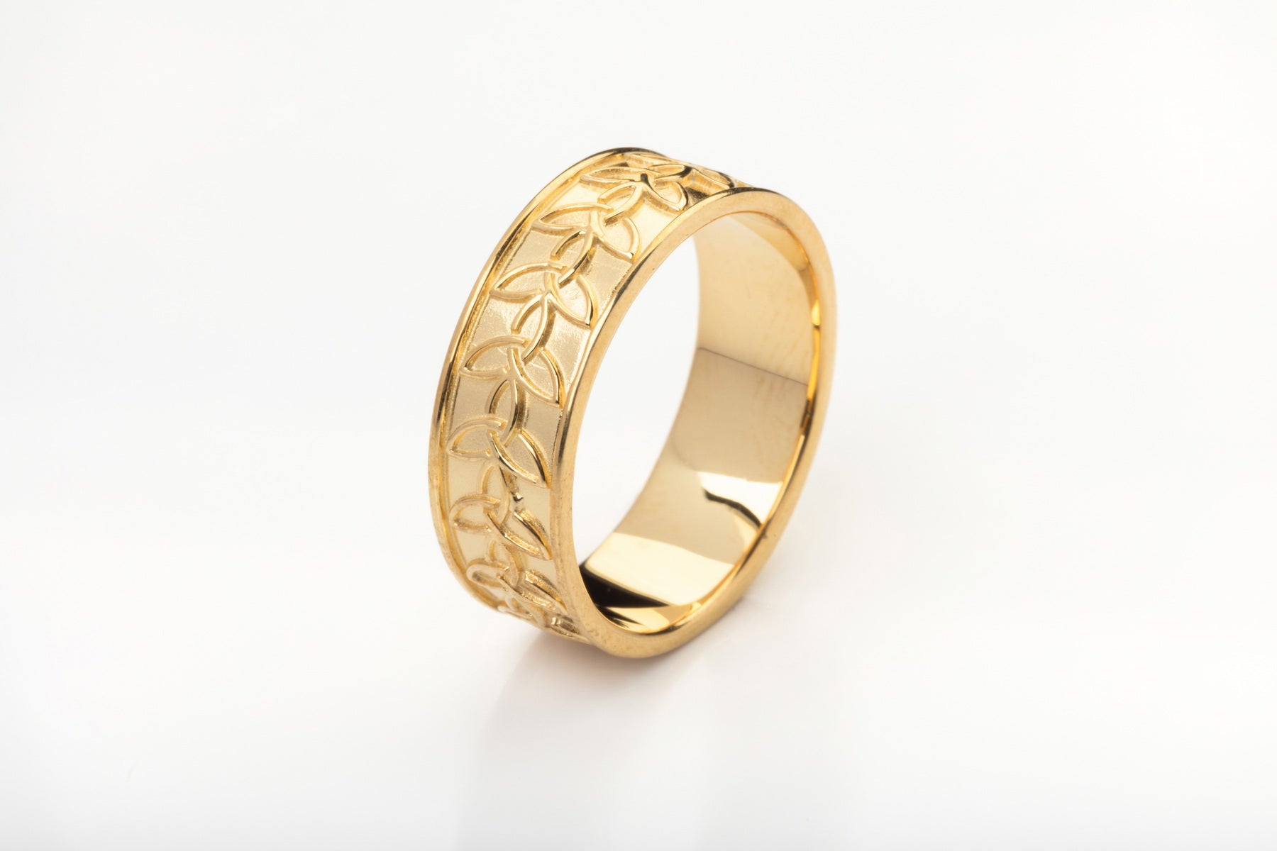 vkngjewelry Ring Golden Braided Knot Ring, Artisan Celtic Jewelry Design