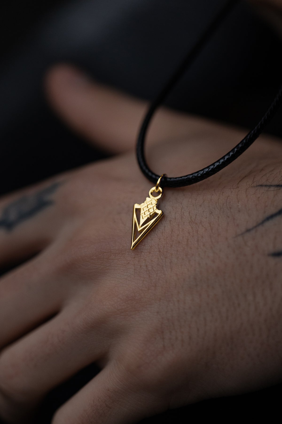 vkngjewelry Pendant Gungnir Spear Gold Pendant