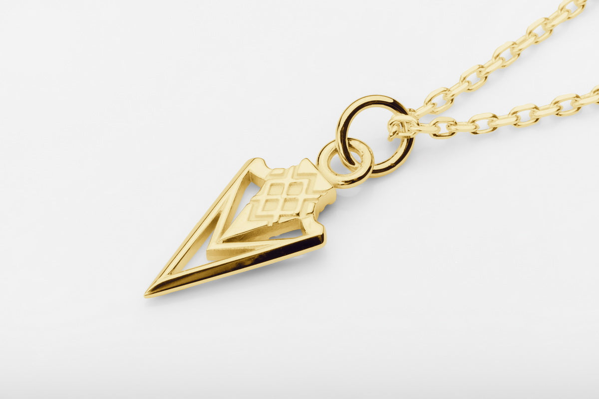 vkngjewelry Pendant Gungnir Spear Gold Pendant