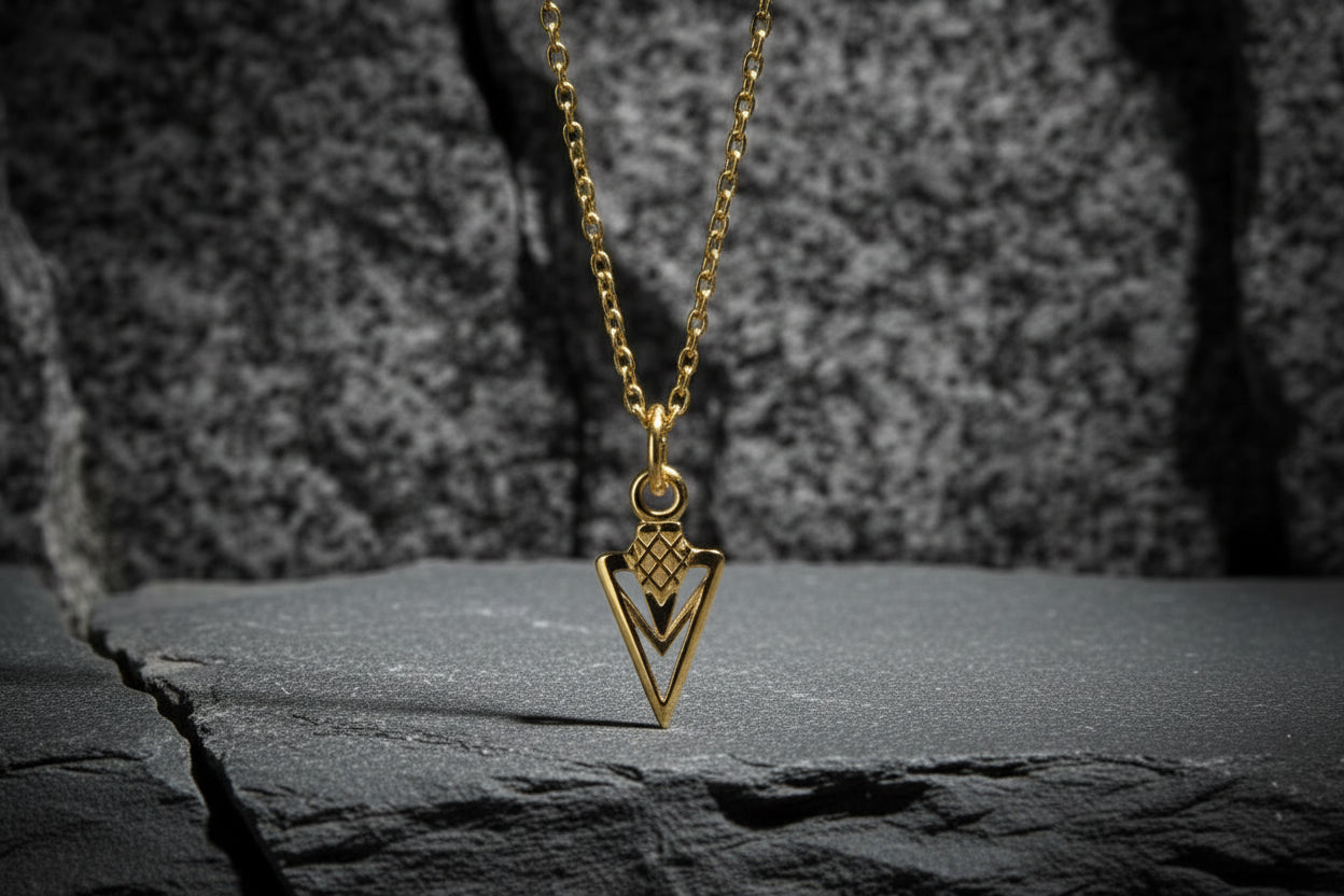vkngjewelry Pendant Gungnir Spear Gold Pendant