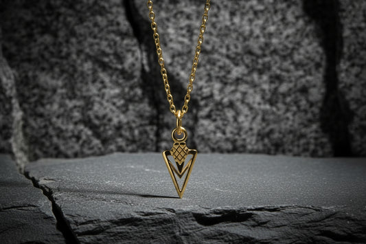 vkngjewelry Pendant Gungnir Spear Gold Pendant