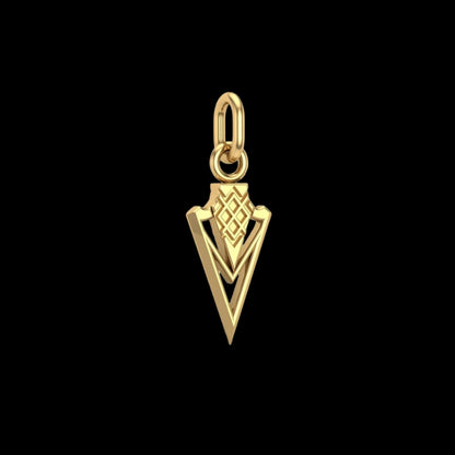 vkngjewelry pendentif Gungnir Spear Gold Pendant