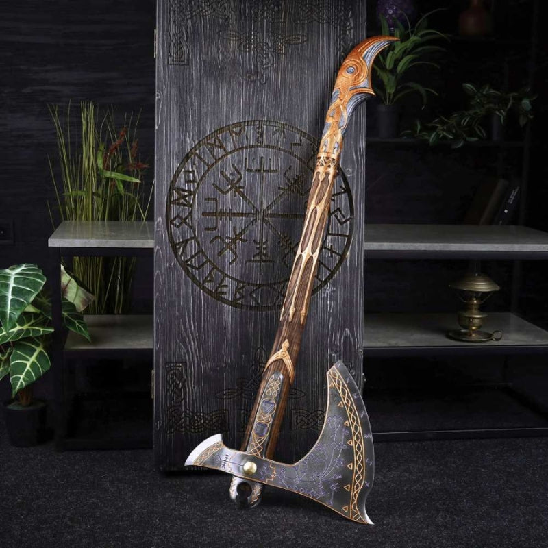 vkngjewelry hache Hand-Forged Gold Leviathan Axe