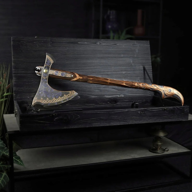 vkngjewelry hache Hand-Forged Gold Leviathan Axe
