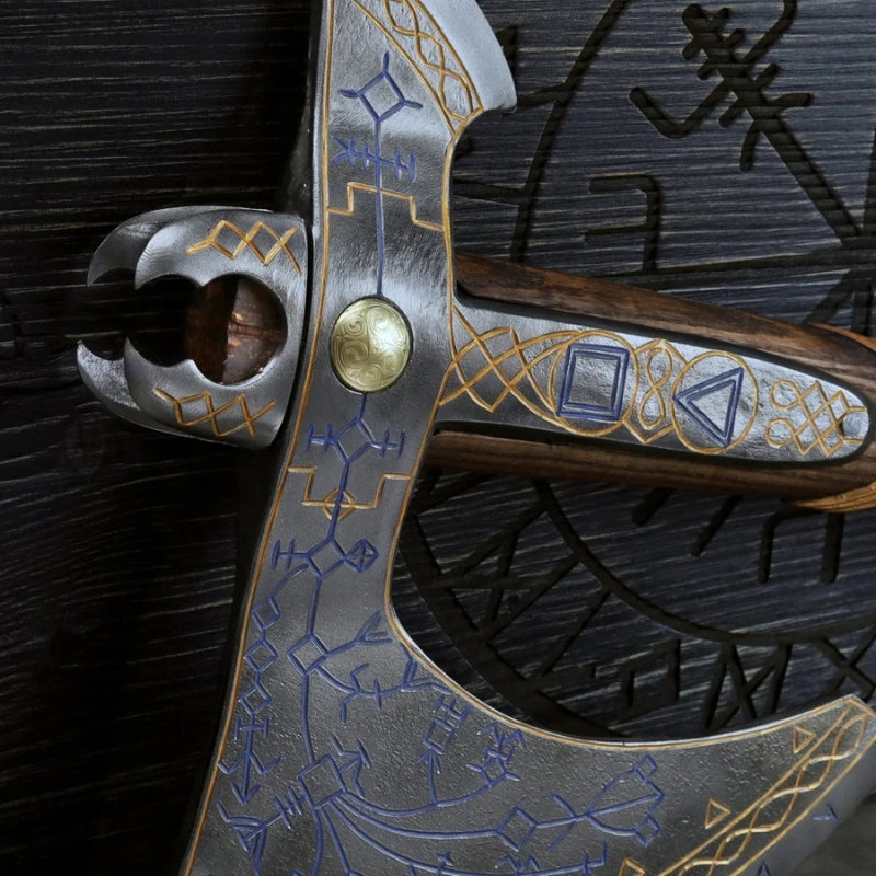 vkngjewelry hache Hand-Forged Gold Leviathan Axe