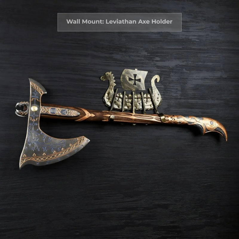 vkngjewelry hache Hand-Forged Gold Leviathan Axe