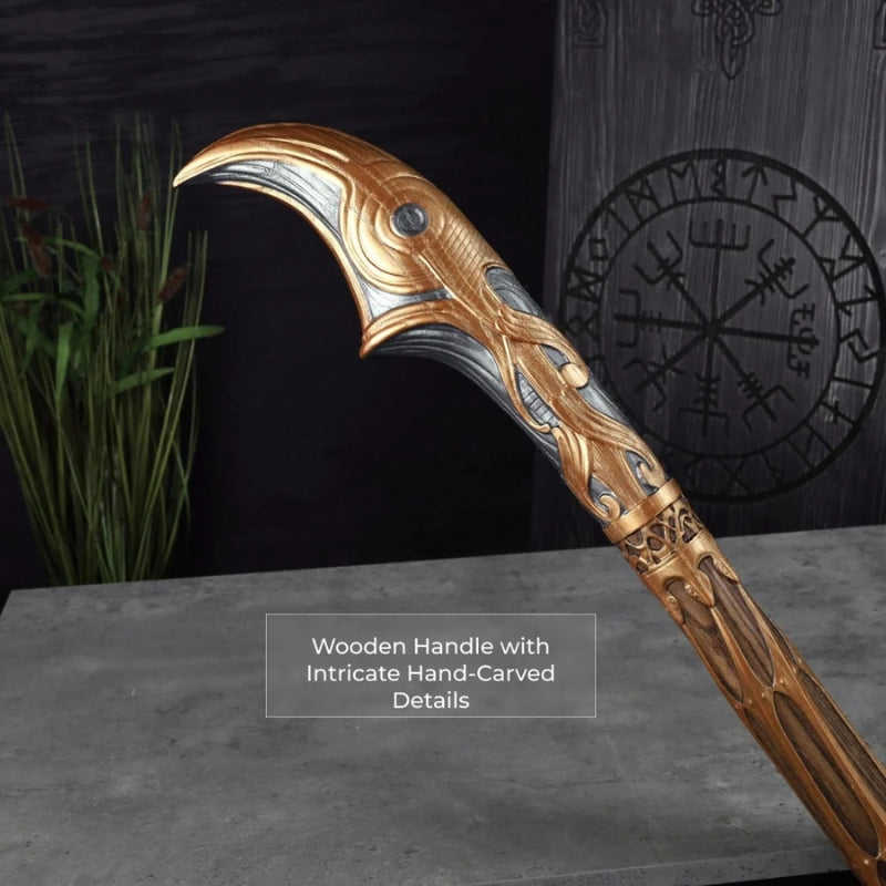 vkngjewelry hache Hand-Forged Gold Leviathan Axe